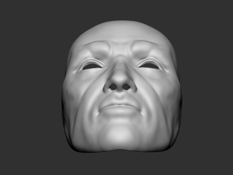 Male Face Mask 3D printmodel