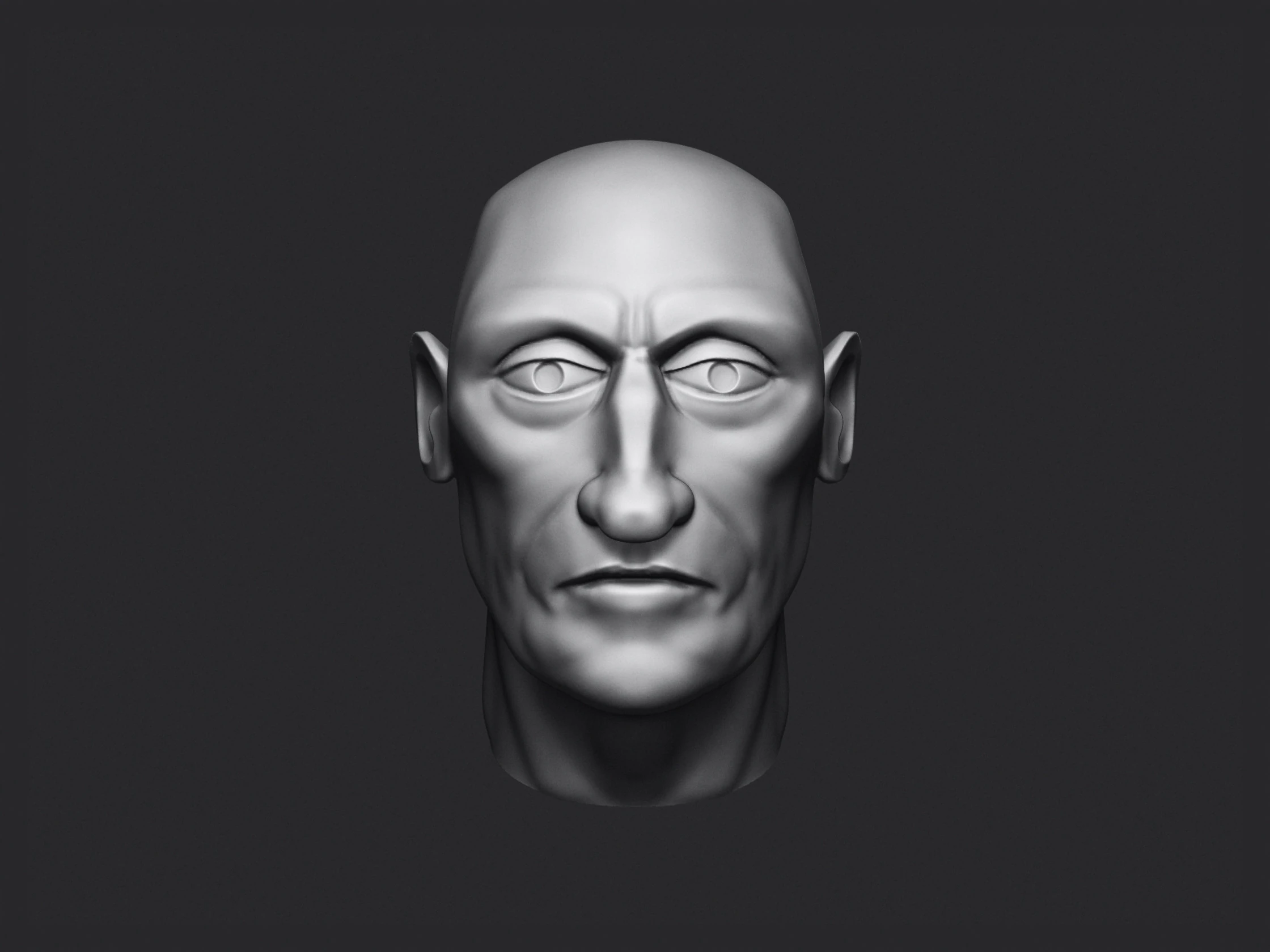 Cartoon Male Head 3D Print Model .c4d .max .obj .3ds .fbx .stl .blend 