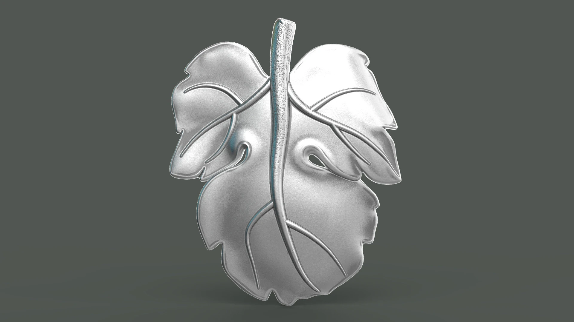 Fig Leaf 3D Print Model .c4d .max .obj .3ds .fbx .stl .blend 