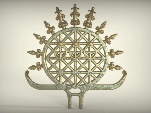 Hittite Sun Disc 3D Print Model