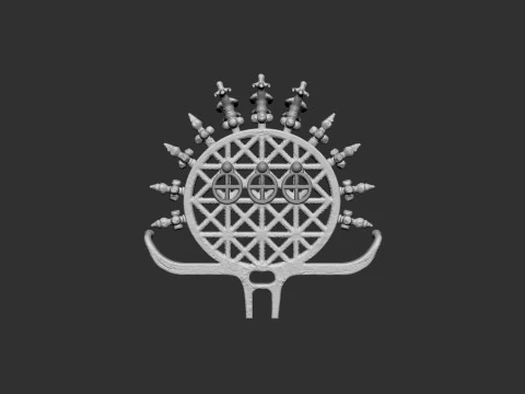Hittite Sun Disc 3D Print Model
