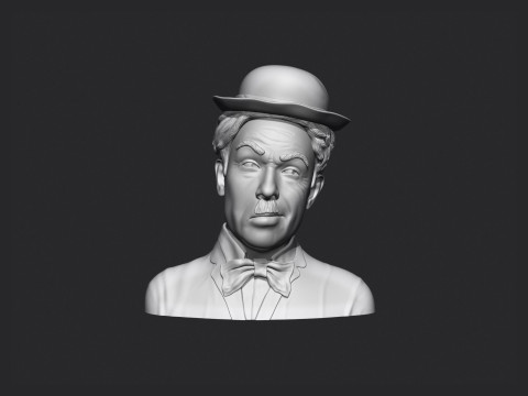 Charlie Chaplin Bust Model do druku 3D