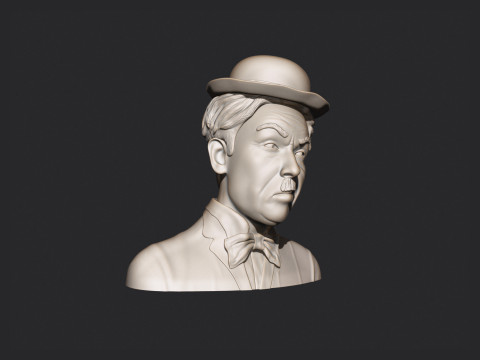 Charlie Chaplin Bust 3D 프린트 모델