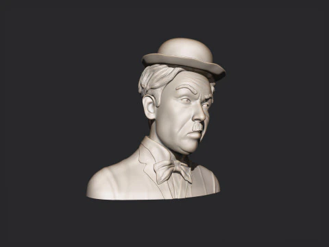 Charlie Chaplin Bust 3D Print Model