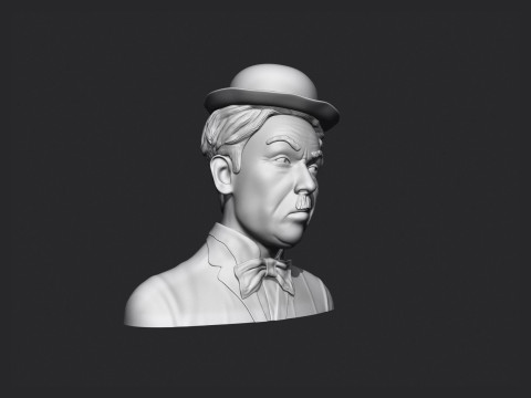 Charlie Chaplin Bust 3D 프린트 모델
