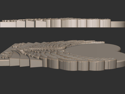 Angel Wings and Heart Memorial Modelo de Impressão 3D