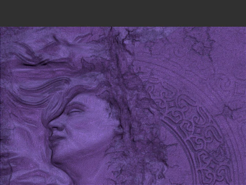 Woman Bas relief 3d wall panel 3D Print Model