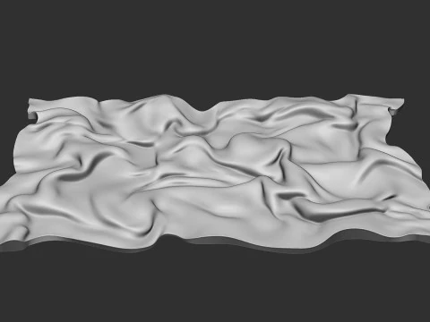 Drapery Wall Art Panel 3D Print Model