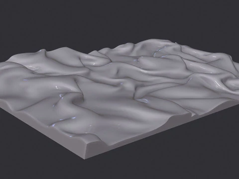 Drapery Wall Art Panel 3D Print Model