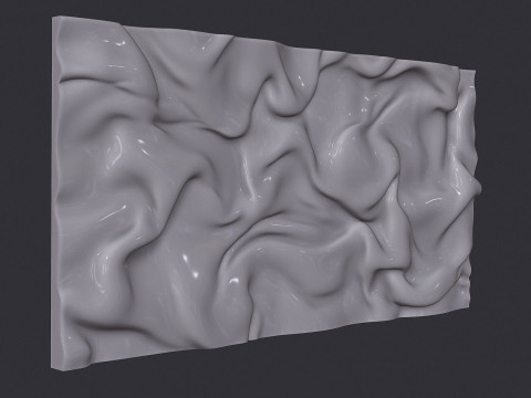 Drapery Wall Art Panel 3D Принт Модель