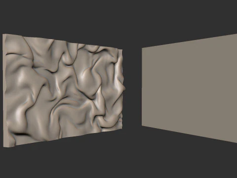 Drapery Wall Art Panel 3D Print Model