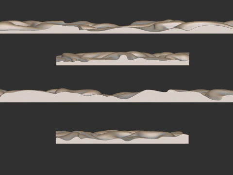 Drapery Wall Art Panel 3D Print Model