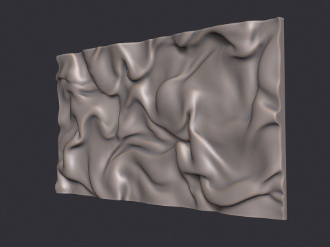 Drapery Wall Art Panel 3D Принт Модель