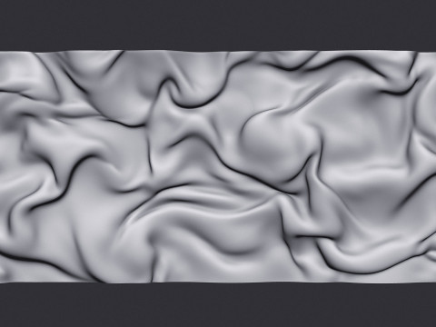 Drapery Wall Art Panel 3D Принт Модель
