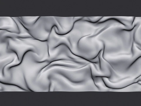 Drapery Wall Art Panel 3D Print Model
