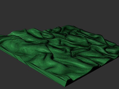 Drapery Wall Art Panel 3D Принт Модель