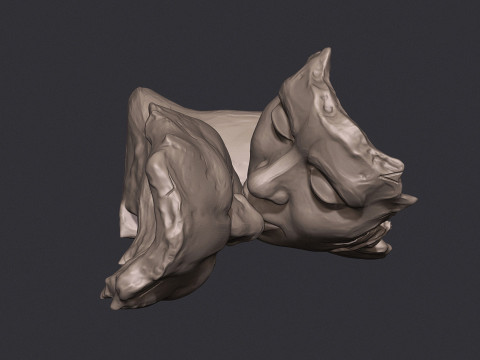 Kissing couple statue 3D Print Model