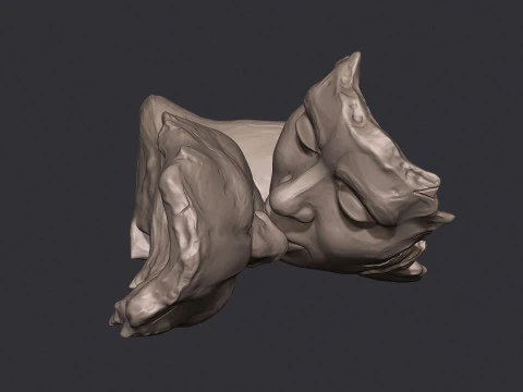 Kissing couple statue 3D Print Model