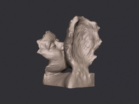 Kissing couple statue 3D Print Model