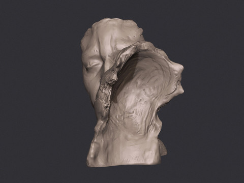 Kissing couple statue 3D Print Model