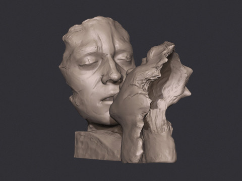 Kissing couple statue 3D Print Model