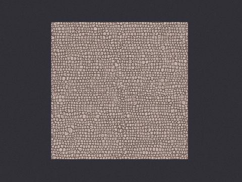3D Crocodile Skin Fabric Leather Seamless Texture 3D 打印模型