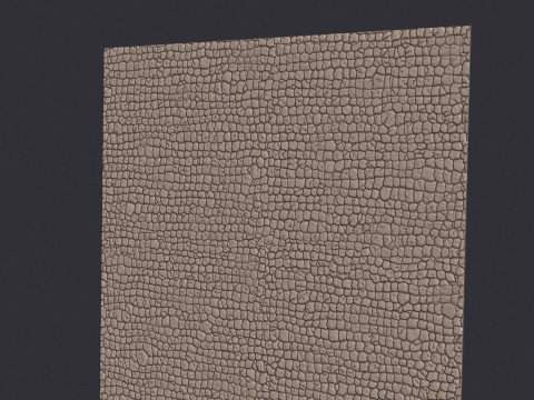 3D Crocodile Skin Fabric Leather Seamless Texture 3D 프린트 모델