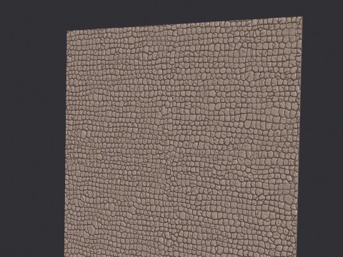 3D Crocodile Skin Fabric Leather Seamless Texture 3D Print Model