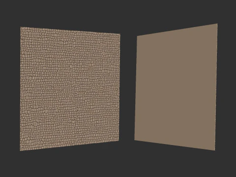 3D Crocodile Skin Fabric Leather Seamless Texture 3D Print Model