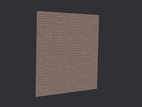 3D Crocodile Skin Fabric Leather Seamless Texture 3D Print Model