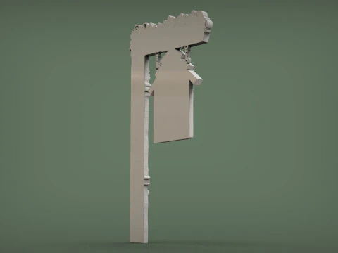Welcome sign board with bunch of grapes 3D Print Model
