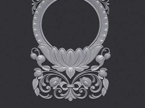 Carved Decor Ornament 3D Print Model