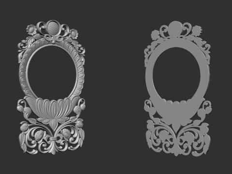 Carved Decor Ornament 3D 프린트 모델