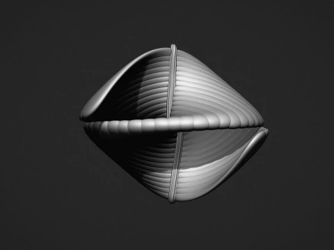 Decora&ccedil;&atilde;o de figura abstrata Modelo de Impressão 3D