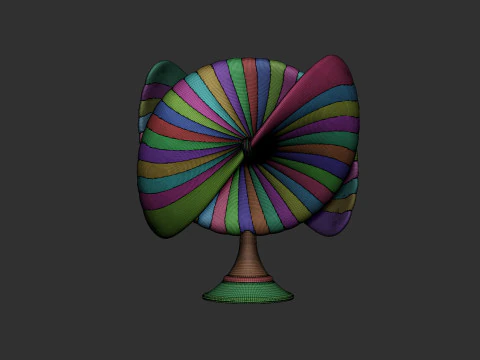 Decora&ccedil;&atilde;o de figura abstrata Modelo de Impressão 3D