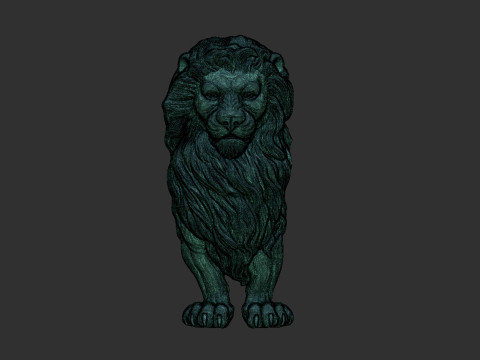 Lion Bas Relief 3D प्रिंट मॉडल