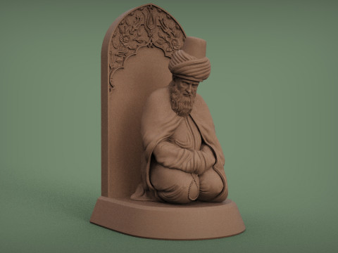 Mevlana Celaleddin-i Rumi 3D print model 3D Print Model