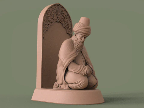Mevlana Celaleddin-i Rumi 3D print model 3D Print Model