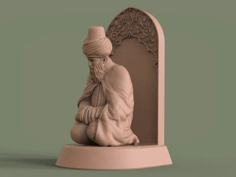Mevlana Celaleddin-i Rumi 3D print model 3D Print Model