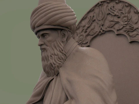 Mevlana Celaleddin-i Rumi 3D print model 3D Print Model