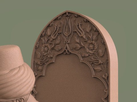 Mevlana Celaleddin-i Rumi 3D print model 3D प्रिंट मॉडल