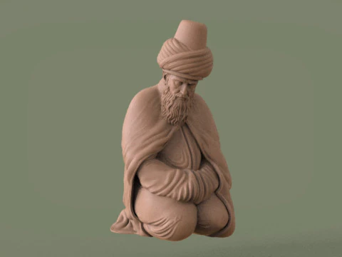 Mevlana Celaleddin-i Rumi 3D print model 3D Print Model