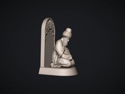 Mevlana Celaleddin-i Rumi 3D print model 3D प्रिंट मॉडल
