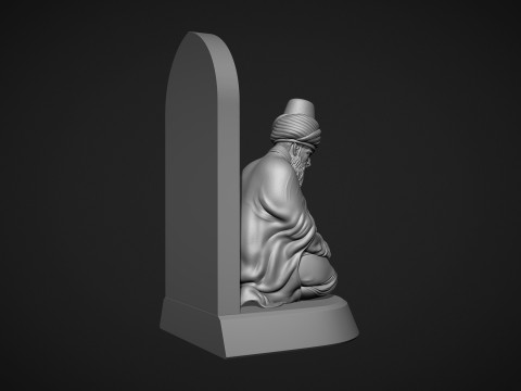 Mevlana Celaleddin-i Rumi 3D print model 3D प्रिंट मॉडल