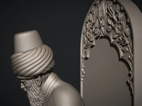 Mevlana Celaleddin-i Rumi 3D print model 3D Print Model