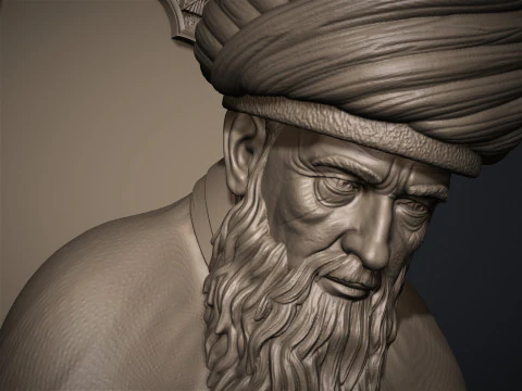 Mevlana Celaleddin-i Rumi 3D print model 3D Print Model