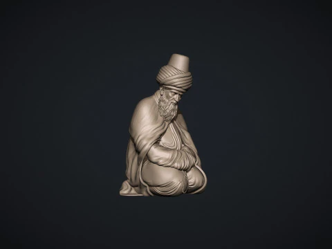 Mevlana Celaleddin-i Rumi 3D print model 3D Print Model