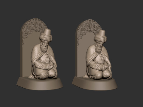 Mevlana Celaleddin-i Rumi 3D print model 3D प्रिंट मॉडल