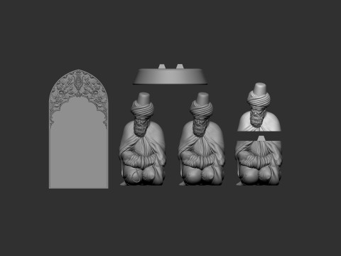 Mevlana Celaleddin-i Rumi 3D print model 3D प्रिंट मॉडल