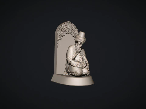 Mevlana Celaleddin-i Rumi 3D print model 3D Print Model